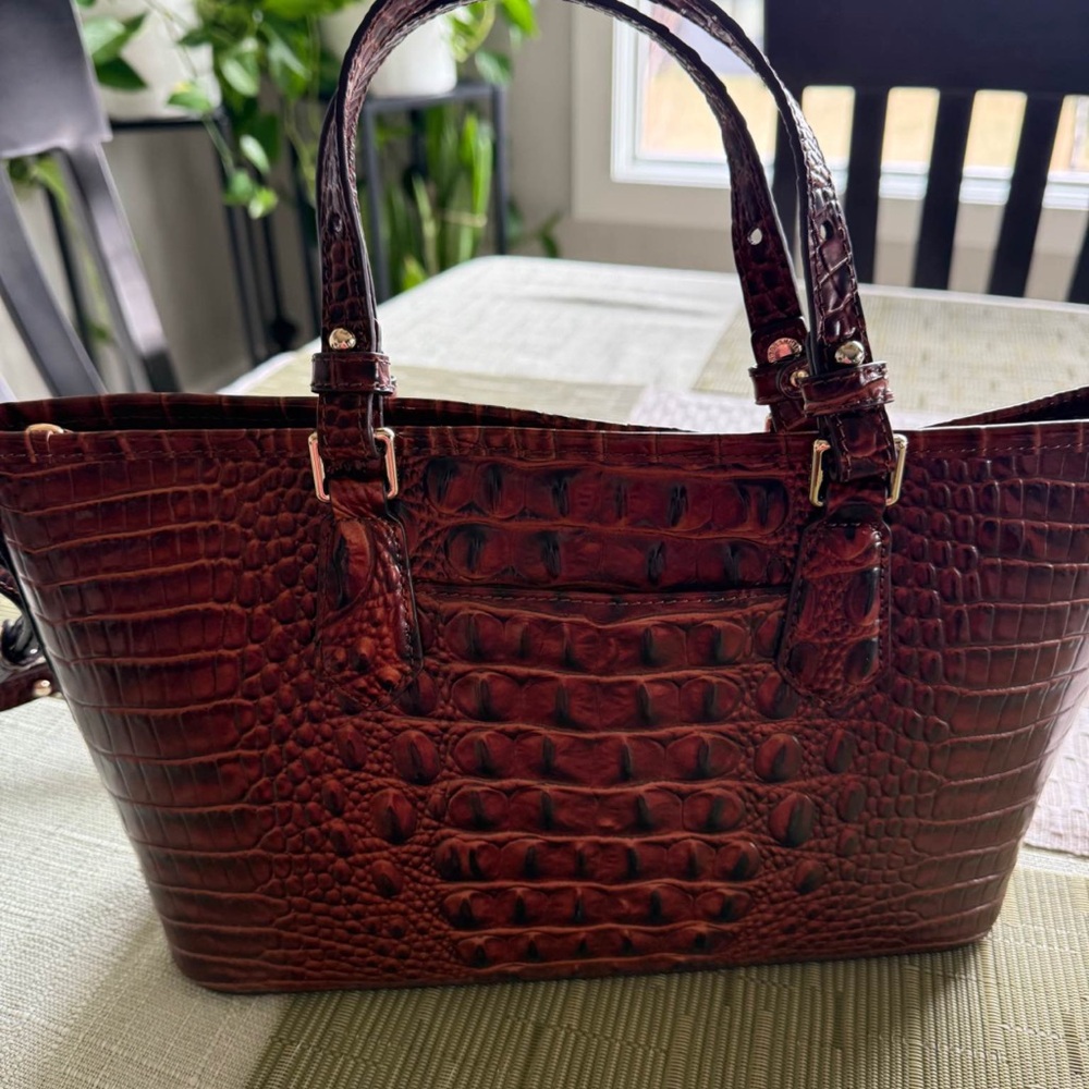Brahmin Melbourne Collection Mini Asher Crocodile-Satchel Bag - Picture 10 of 10